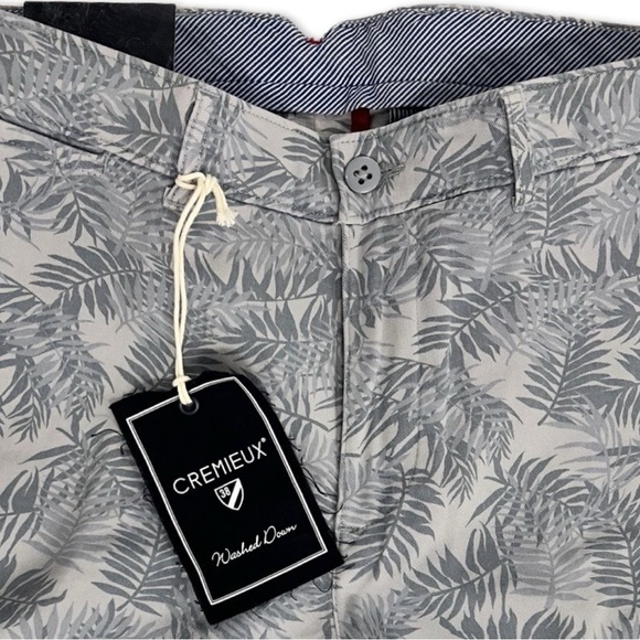 NWT $70 Men's Cremieux Soho Slim-Fit Palm Printed Shorts. - Picture 5 of 7